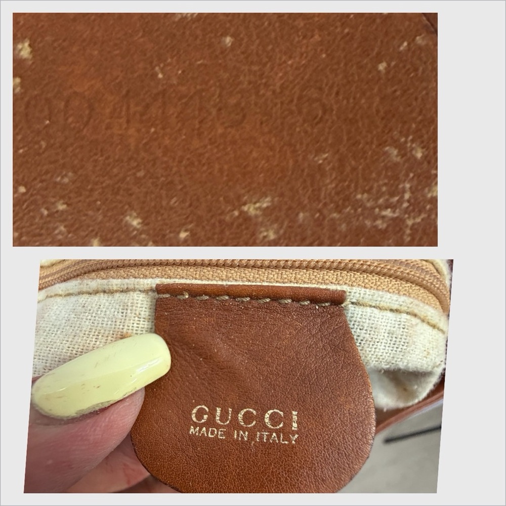 Vintage Gucci Bamboo Handle Cognac Leather Hobo Shoulder Bag - Picture 6 of 13